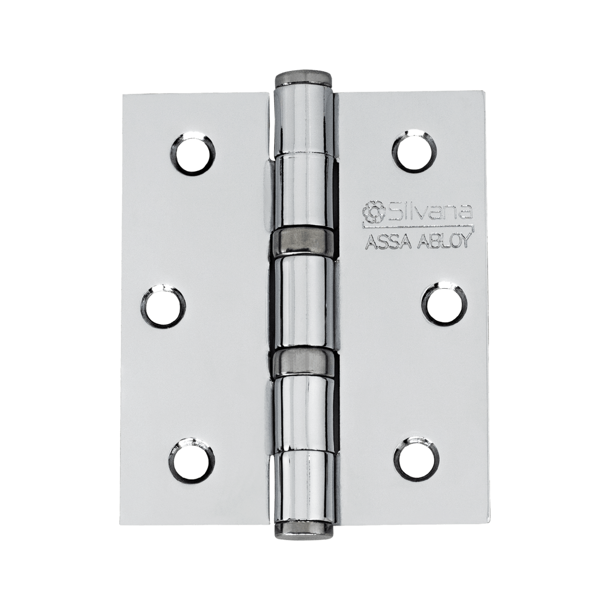 Kit 3 Dobradiças 891 com Rolamento 3,5x3" Cromado Silvana